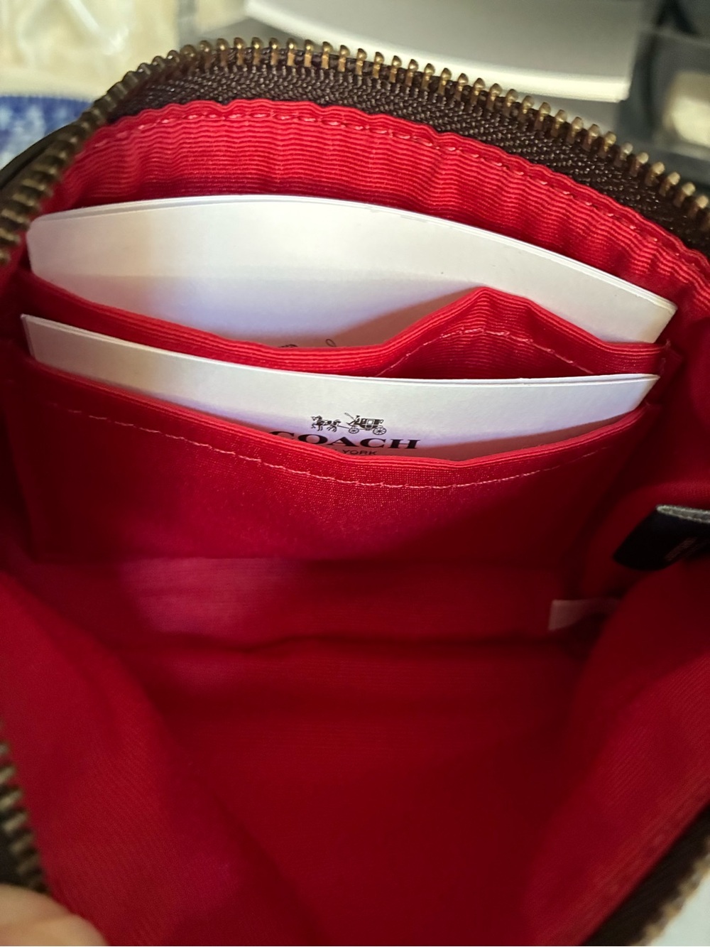 Coach Rose Print Small Wristlet NWT - Picture 5 of 6